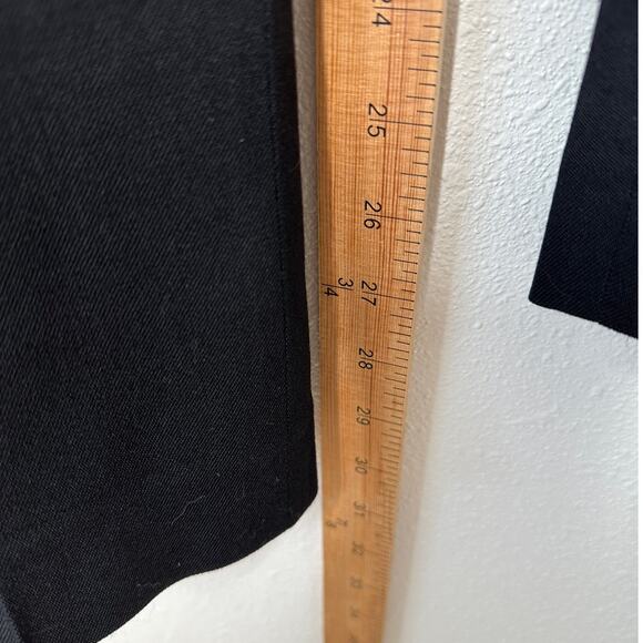 Chloe Black Wool Dress Slacks Slash Pockets Front Zip Trouser Pant 36 / 4 - Picture 11 of 12